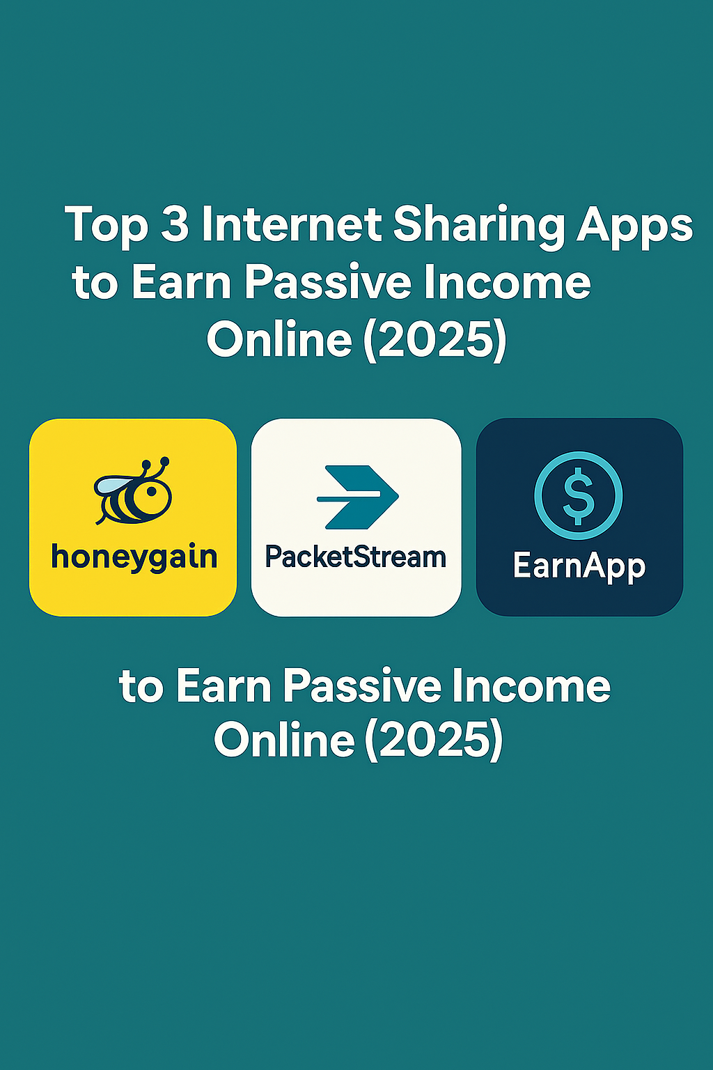Top 3 apps voor het delen van internet om passief inkomen online te verdienen (2025)