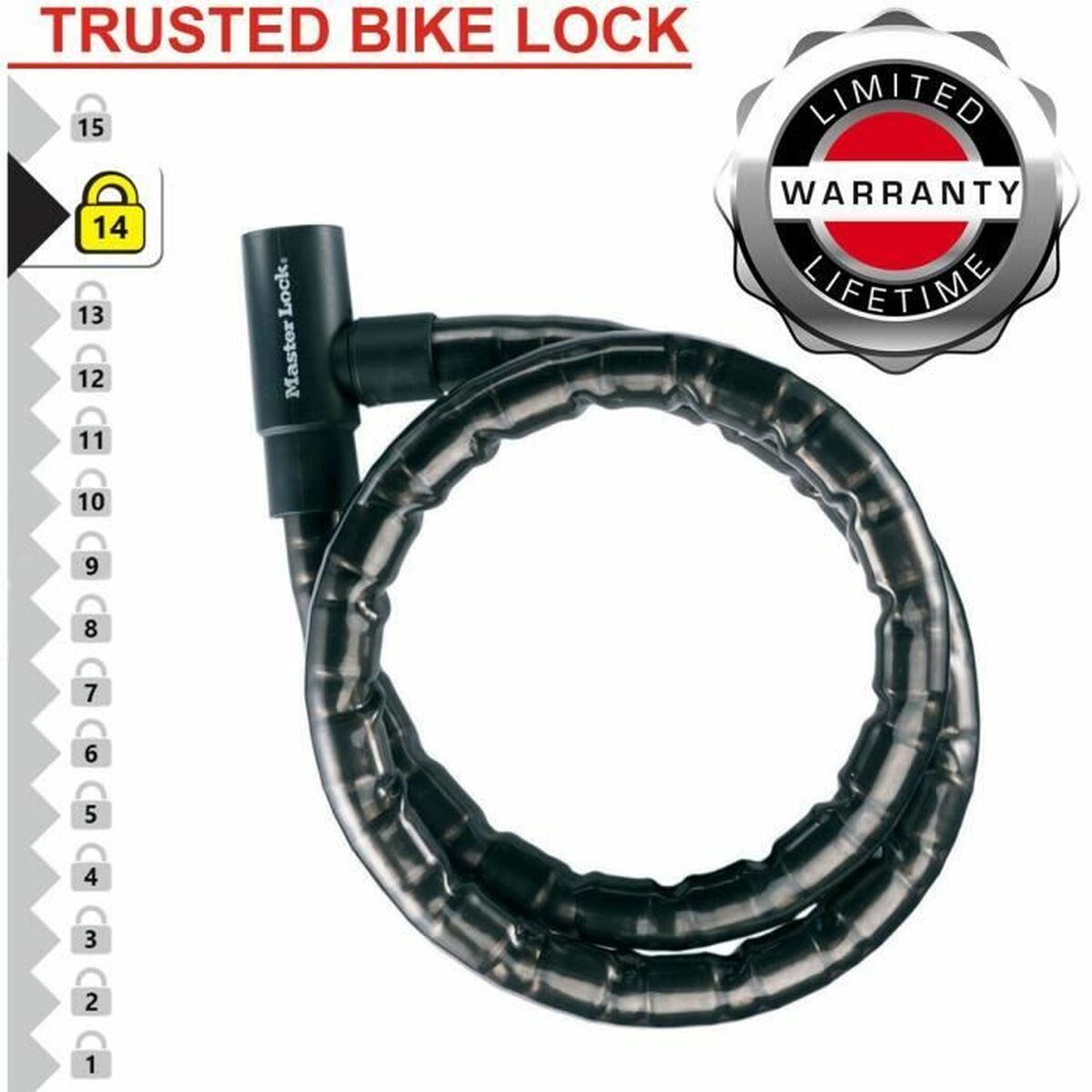 Ketting met hangslot Master Lock