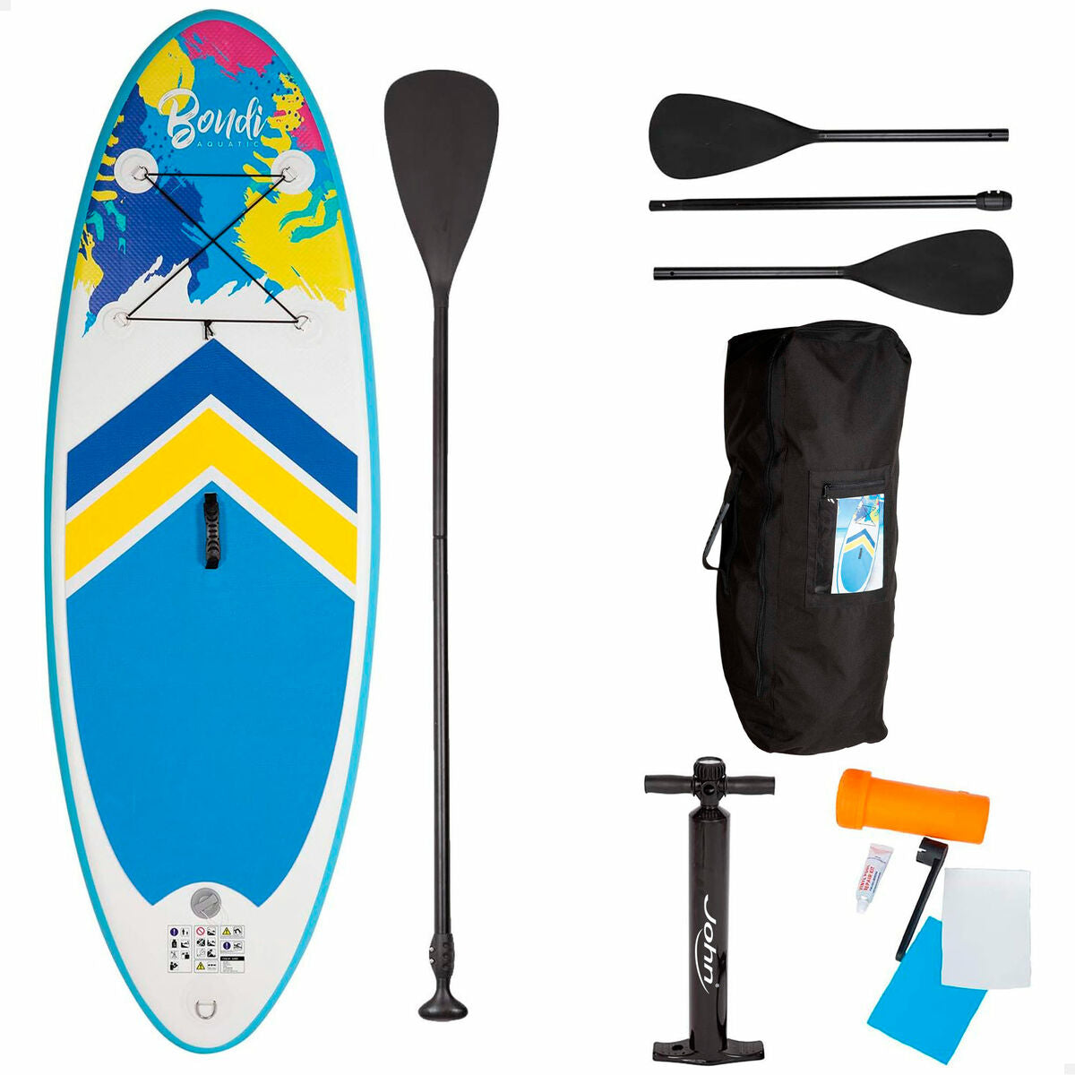 Opblaasbaar paddlesurfplank met accessoires John Toys
