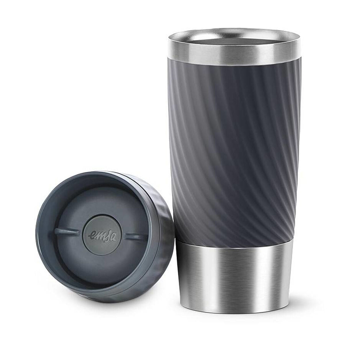 Reisthermofles Emsa EASY TWIST Antraciet