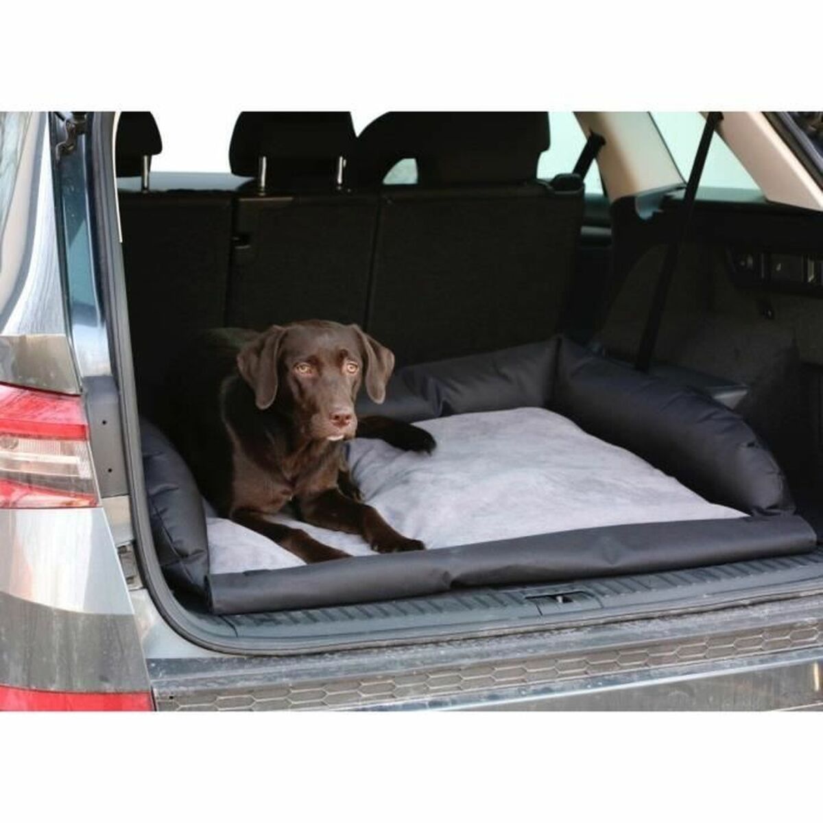 Beschermhoes voor huisdieren in de auto Kerbl 95 x 75 cm zwartgrijs