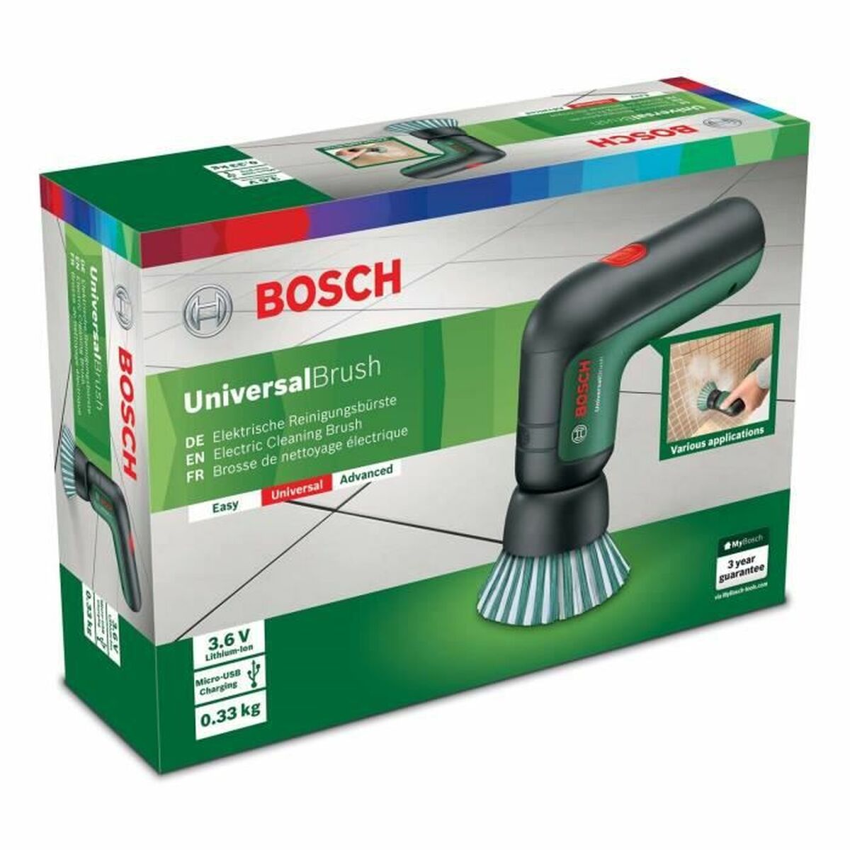 Multitool BOSCH Universalbrush USB Borstel Zwart