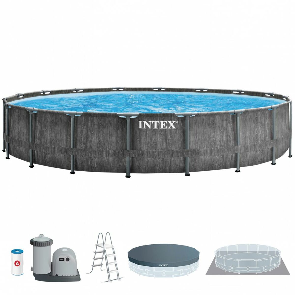 Verwijderbaar zwembad Intex Baltik 549 x 122 x 549 cm