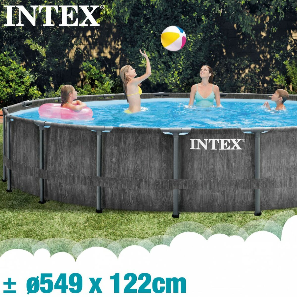 Verwijderbaar zwembad Intex Baltik 549 x 122 x 549 cm