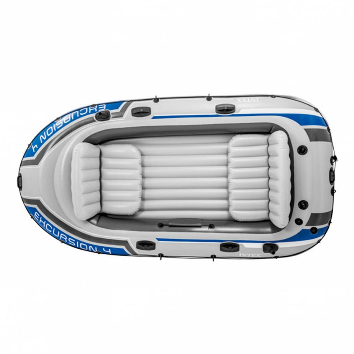 Opblaasbare boot Intex Excursion 4 Blauw Wit