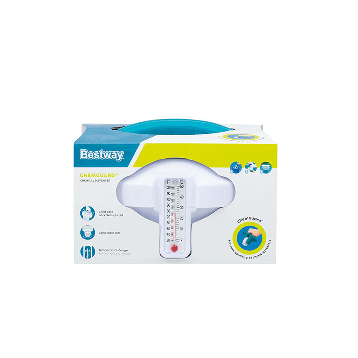 Chloordispenser Bestway 11 x 11 x 16 cm Thermometer Groot
