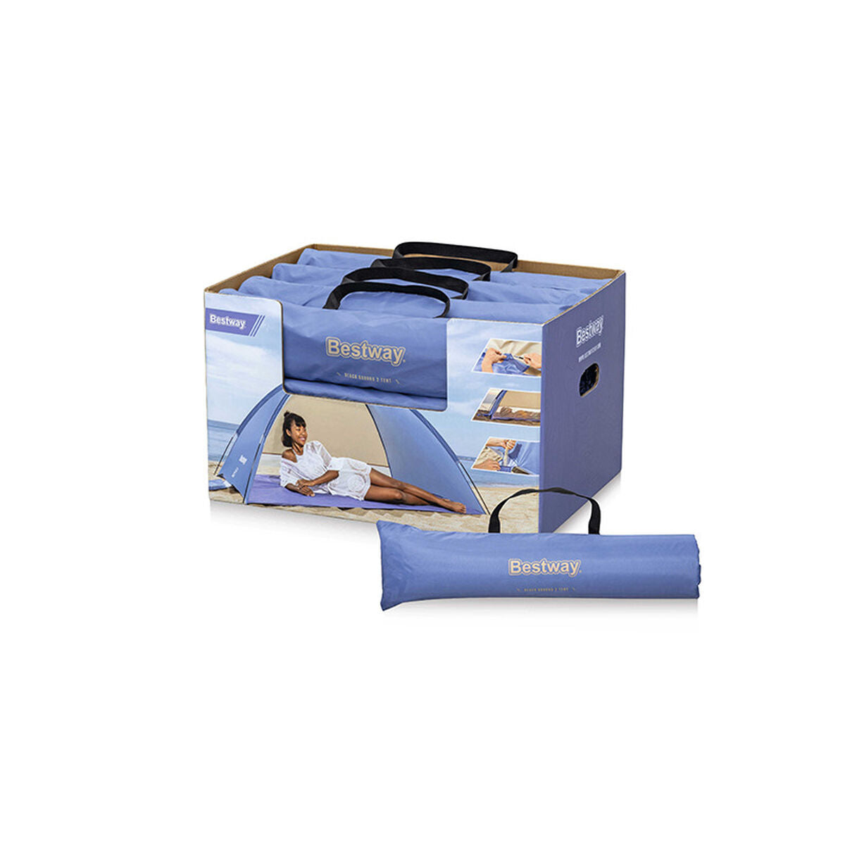 Strandtent Bestway Blauw 200 x 120 x 95 cm