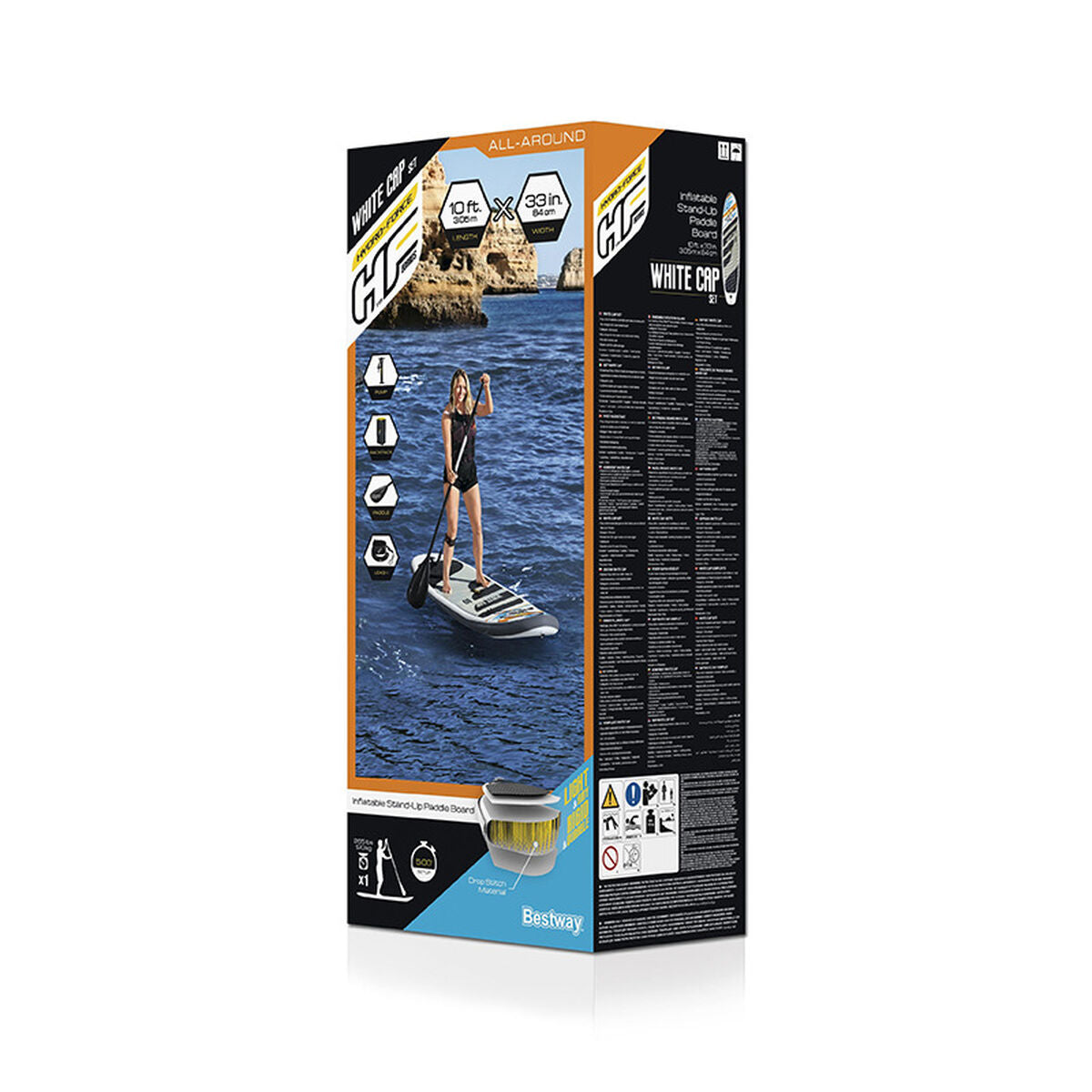 Opblaasbaar paddlesurfplank met accessoires Bestway Hydro-Force Wit