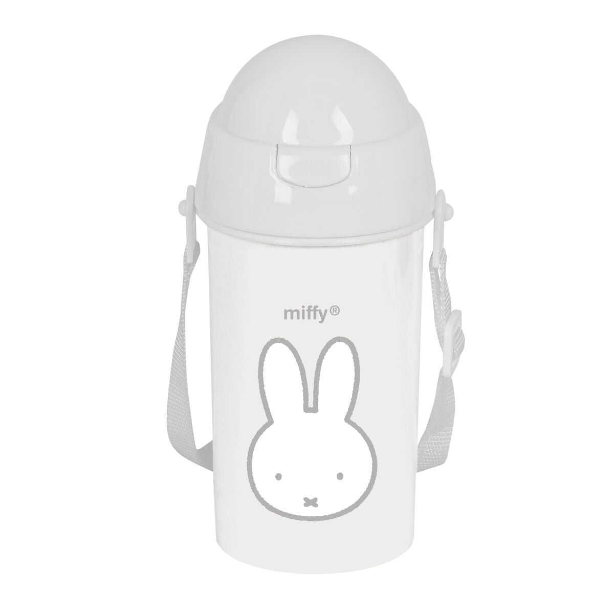 Fles met deksel en rietje Nijntje Niebla Grijs 500 ml