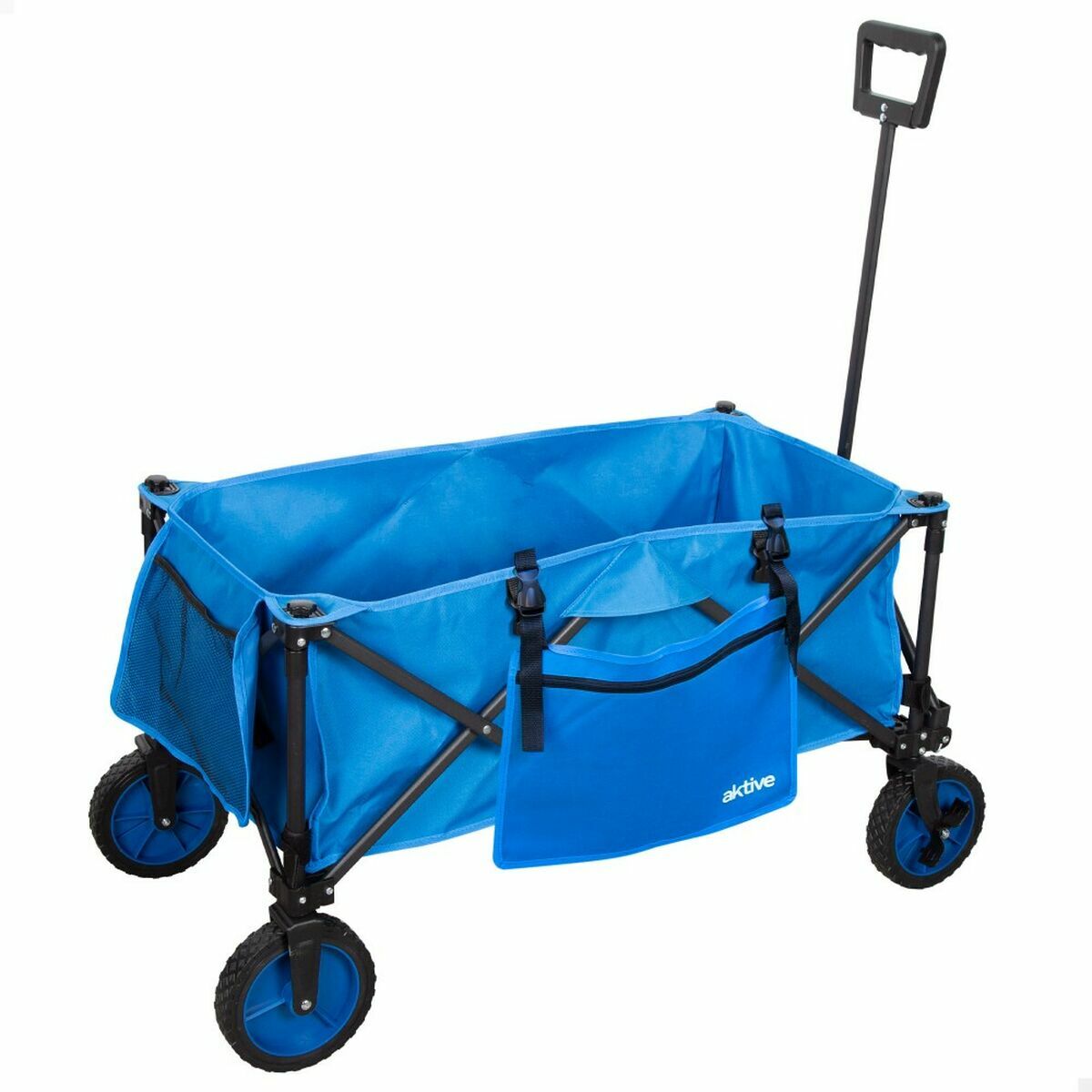 Multifunctionele kar Actief Blauw Zwart Polyester PVC Staal Opvouwbaar Strand