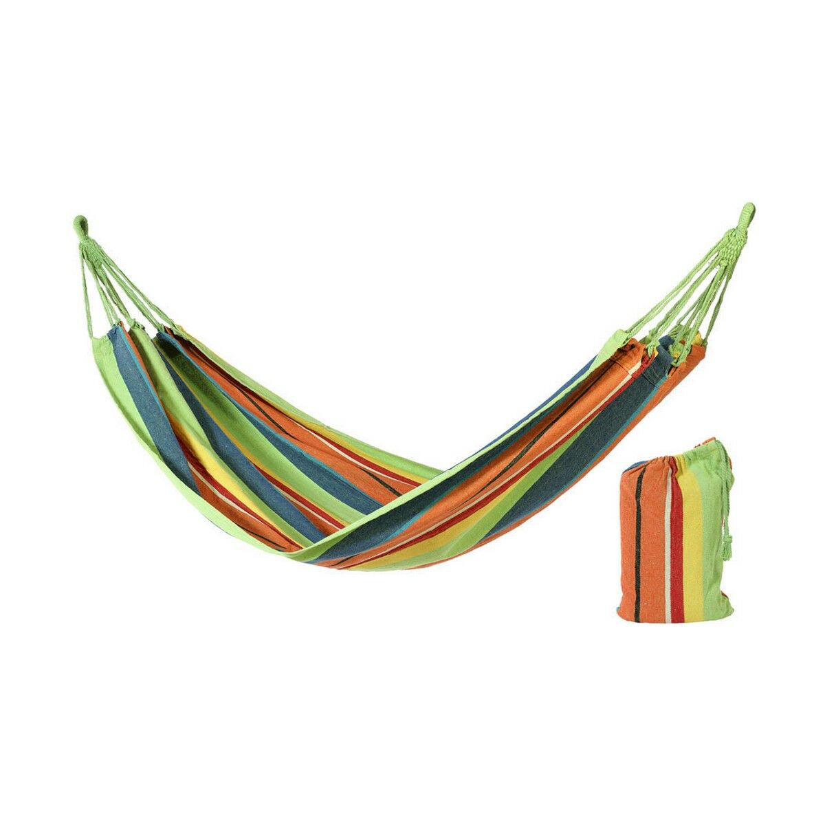 Hangende hangmat 2 x 1 m textiel multicolor