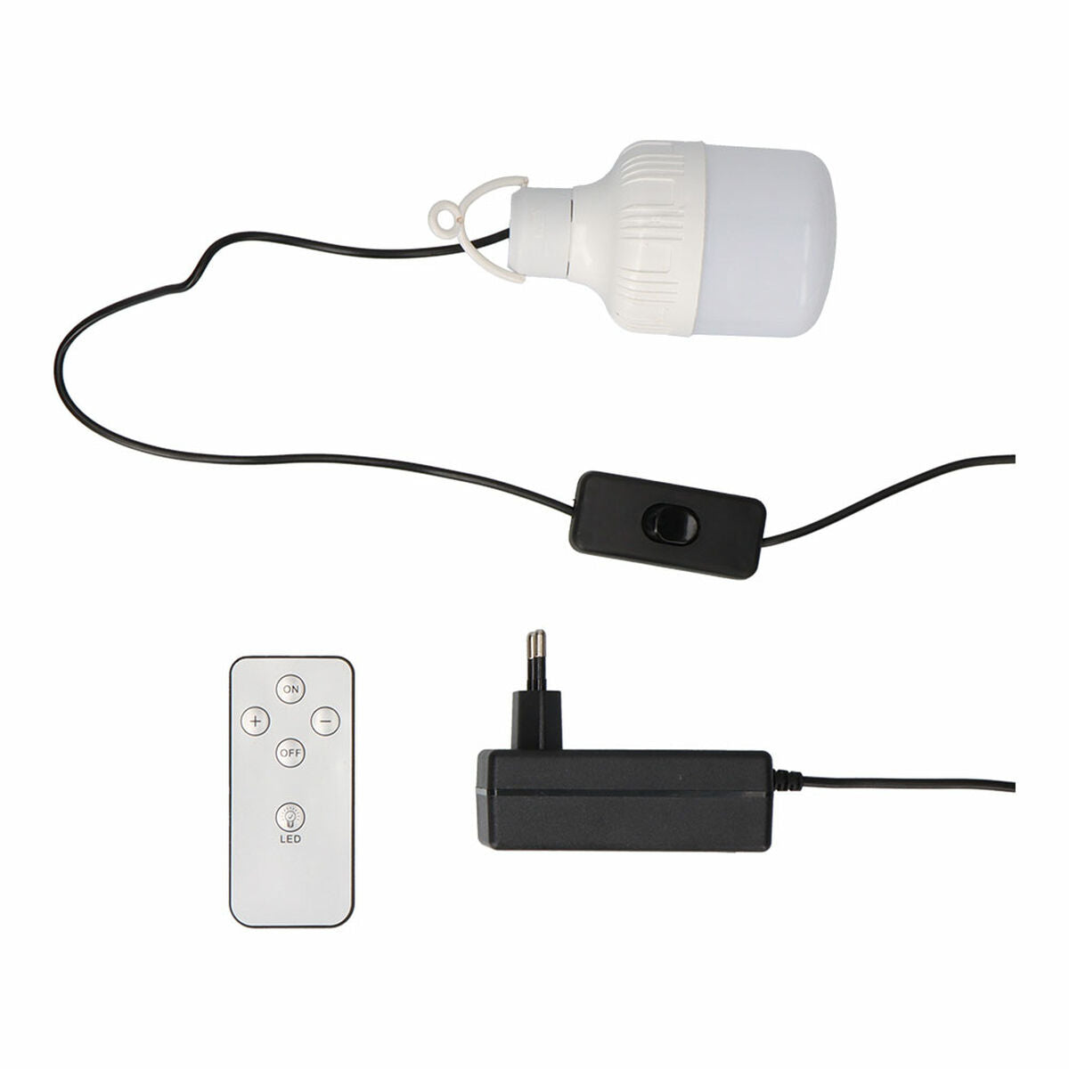 Vrijstaande ventilator wit op zonne-energie