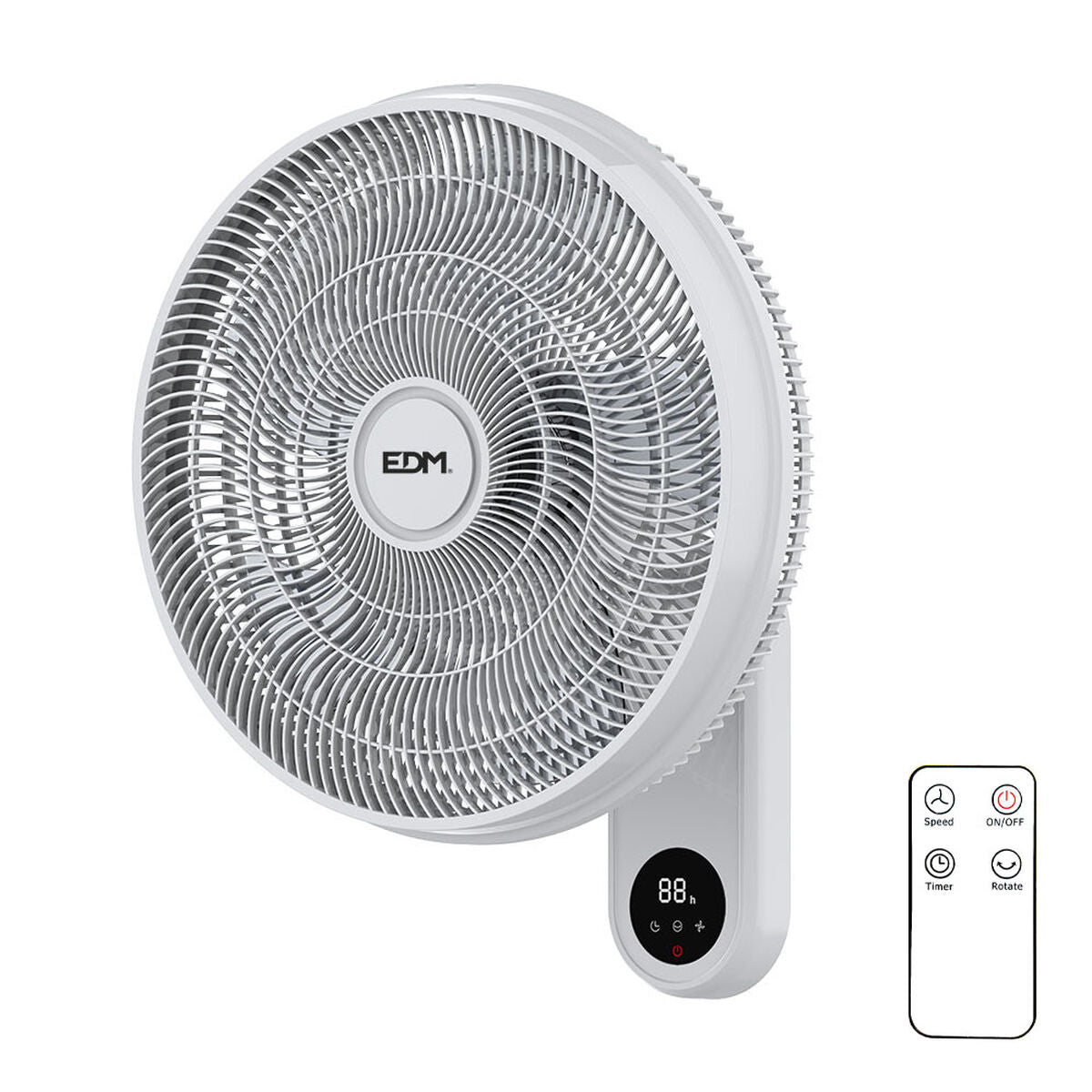 Ventilator Wand EDM Wit 50 W