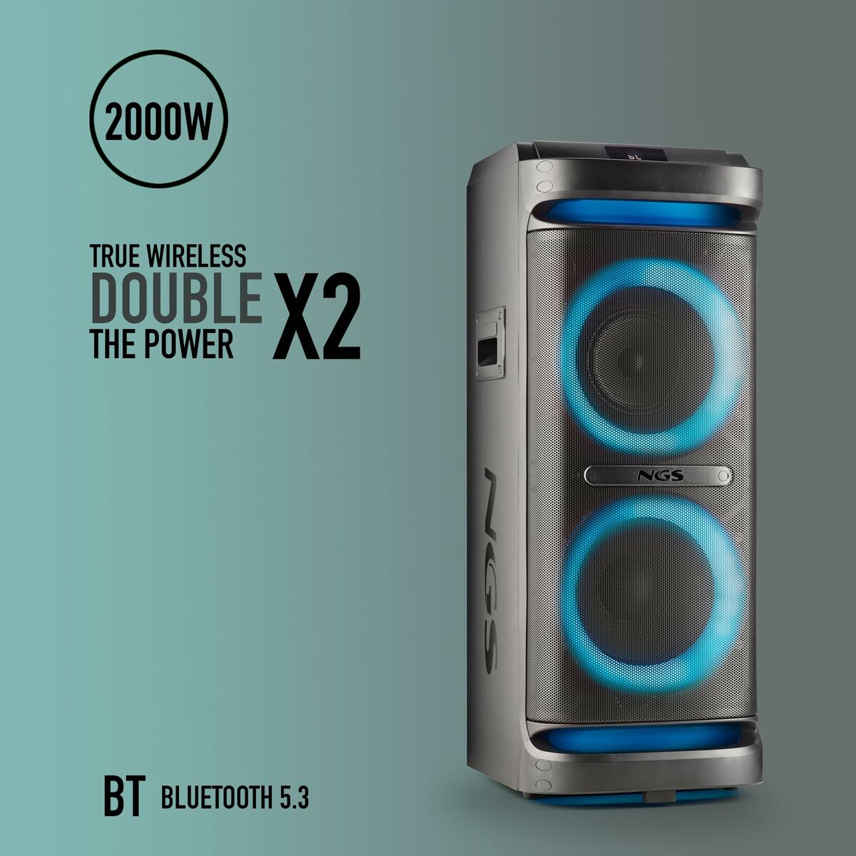 Draagbare Bluetooth-luidsprekers NGS WILDSPACE2 Zwart