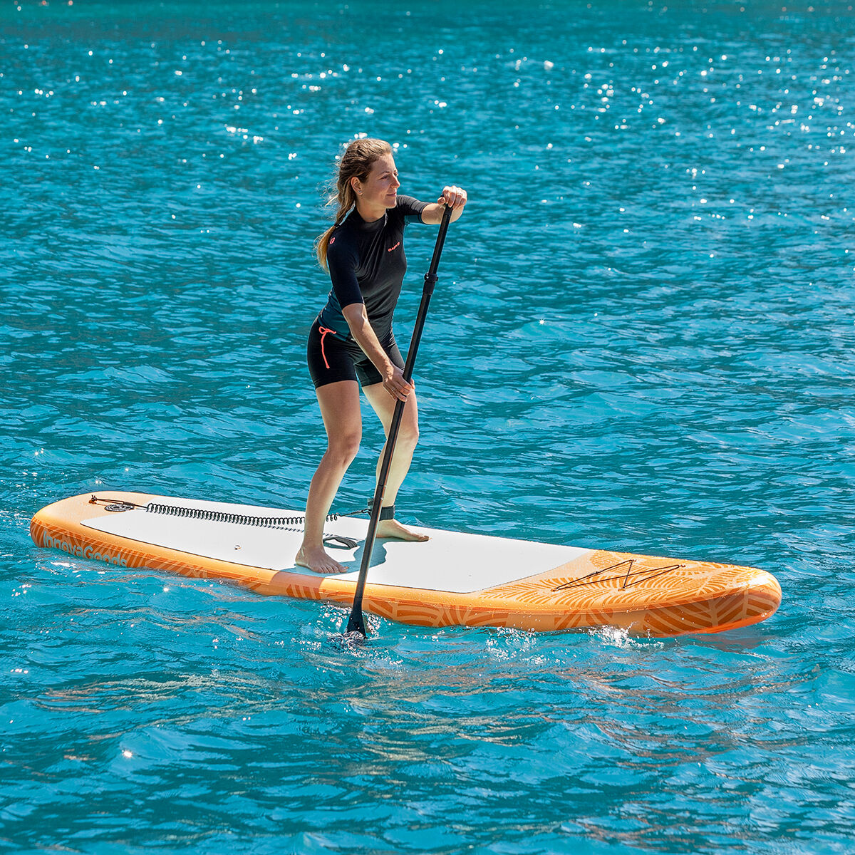 2-in-1 opblaasbaar paddlesurfboard met zitje en accessoires 