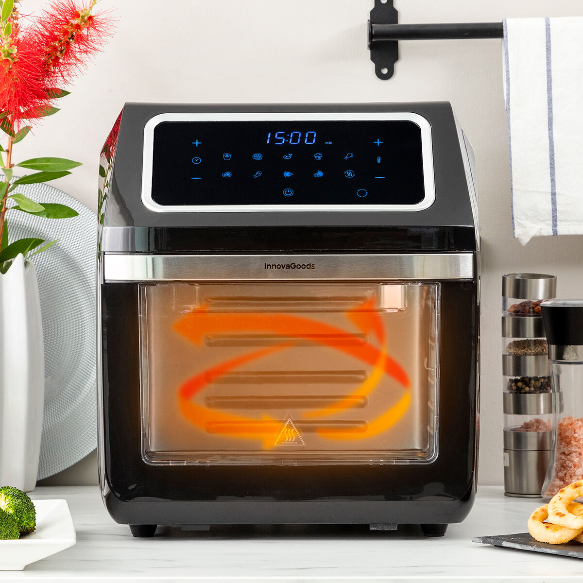 Airfryer Pro Max Zwart 12L Roestvrij staal 
