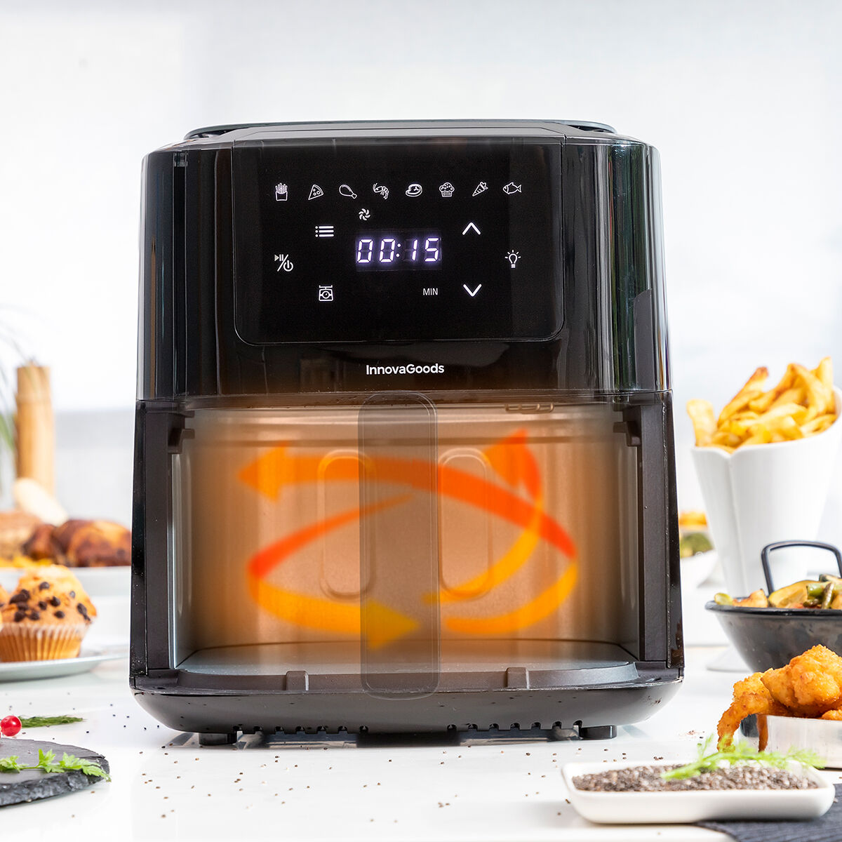Airfryer met weegschaal Fryinn Balance Zwart