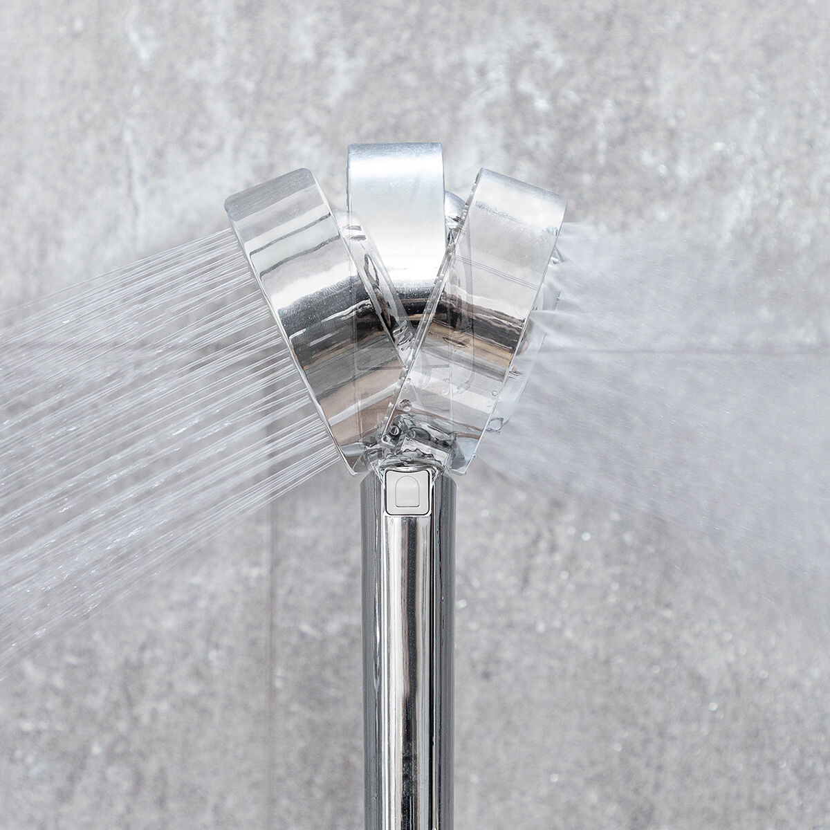 3-in-1 dubbele douchekop met dispenser