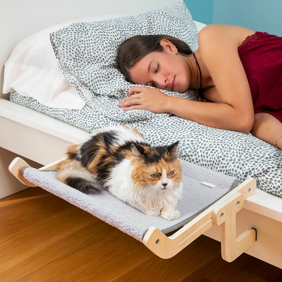 Hangende kattenhangmat