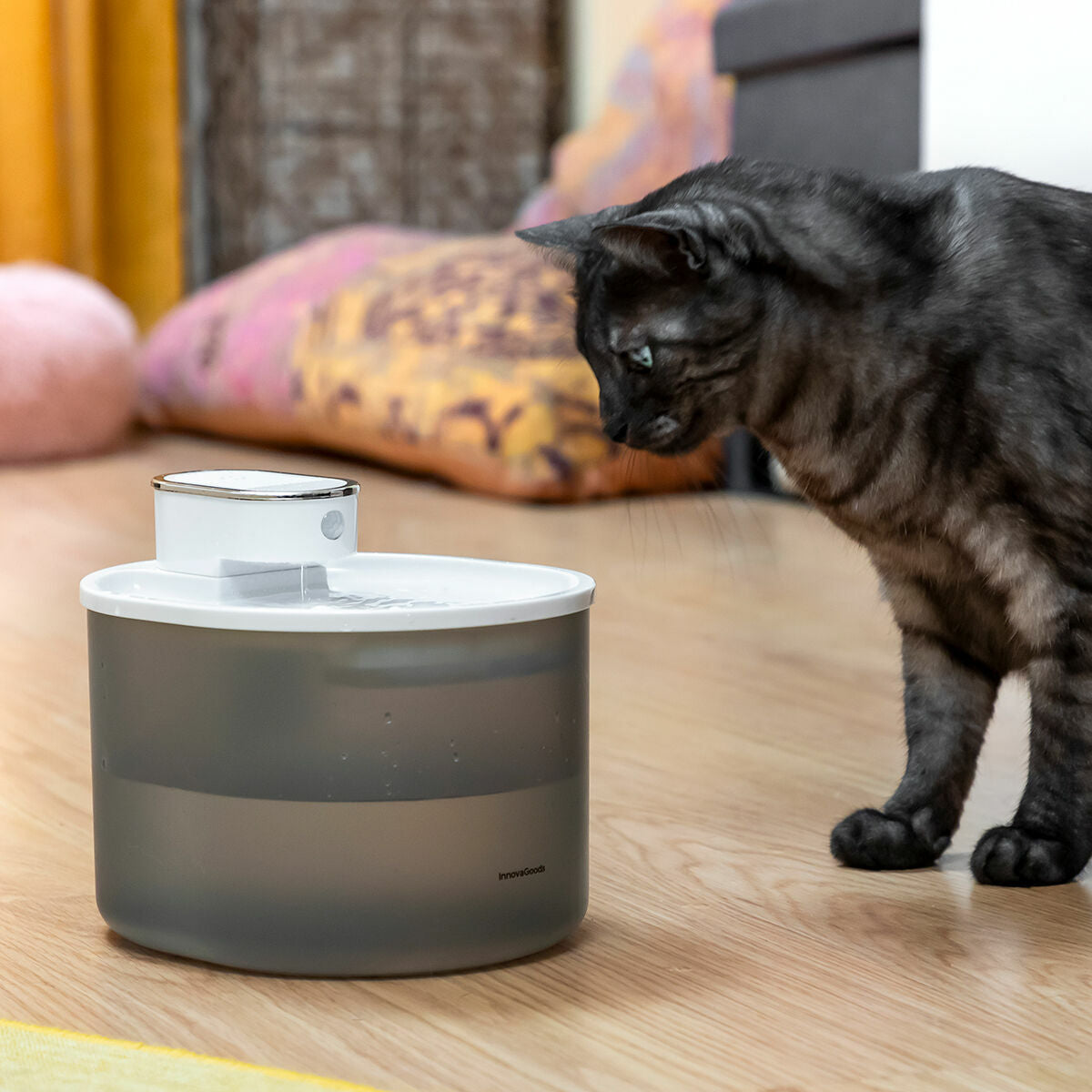 Oplaadbare kattenwaterfontein met sensor