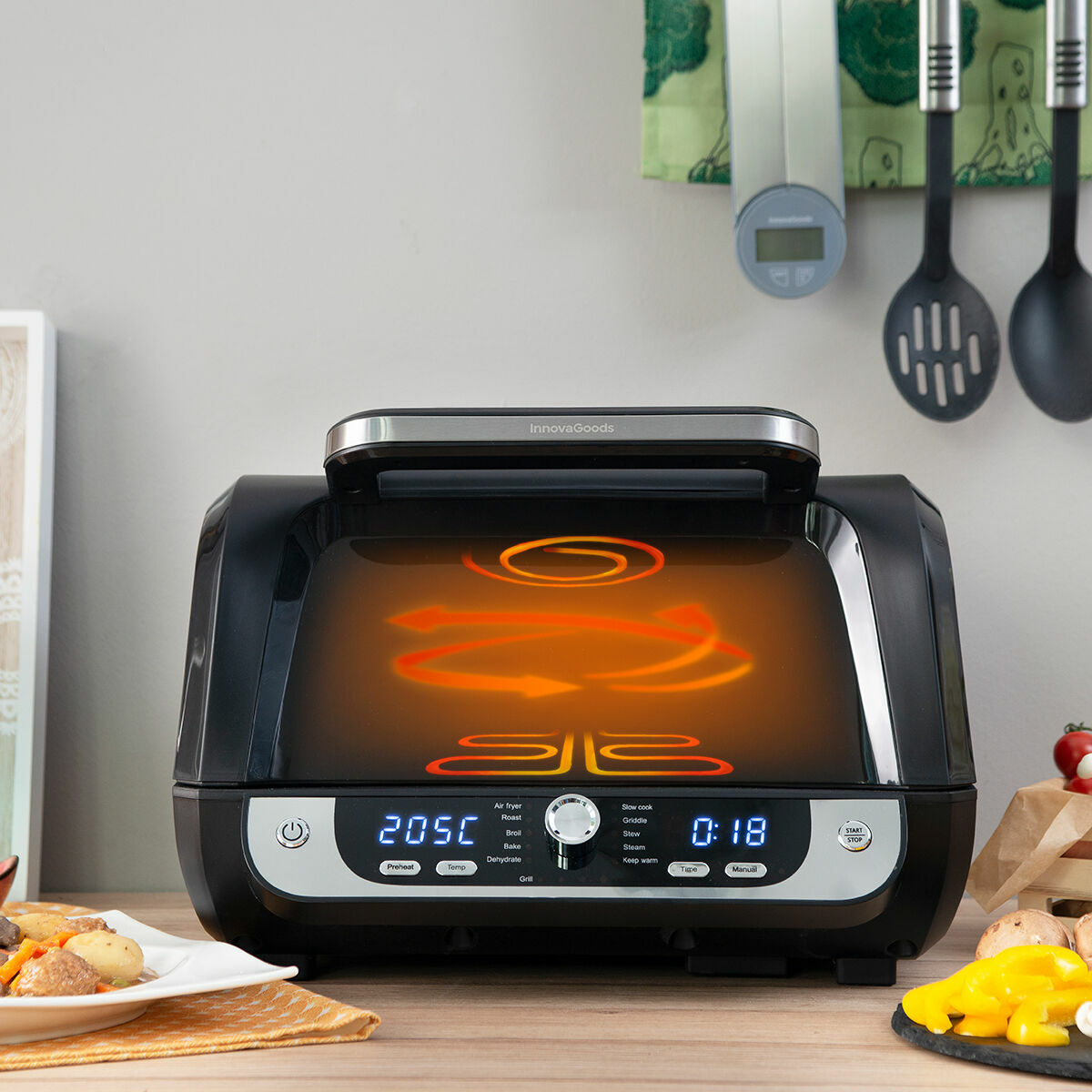 Airfryer met grill, accessoires en receptenboek Fryinn 12-in-1