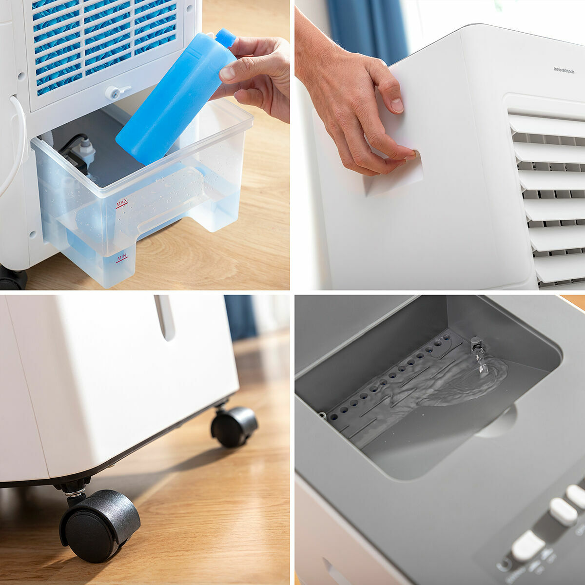 Draagbare multifunctionele verdampingsluchtkoeler 5 L 65 W