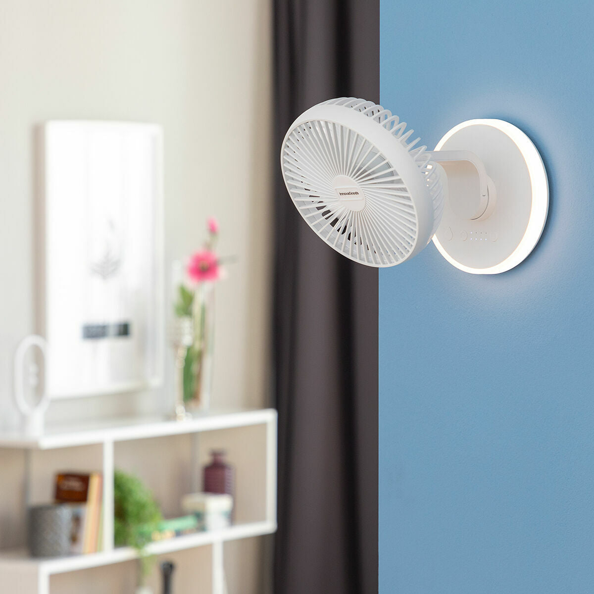 Oplaadbare bureauventilator met LED