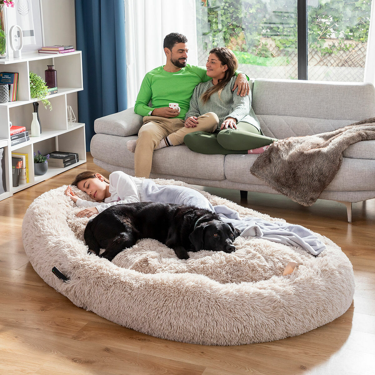 Hondenbed voor mensen XXL Beige