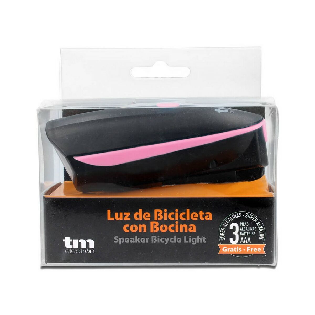 LED Fiets Zaklamp TM Electron Roze