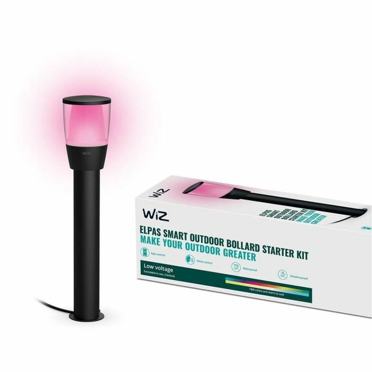 Solarlamp Wiz Elpas Zwart 400 lm