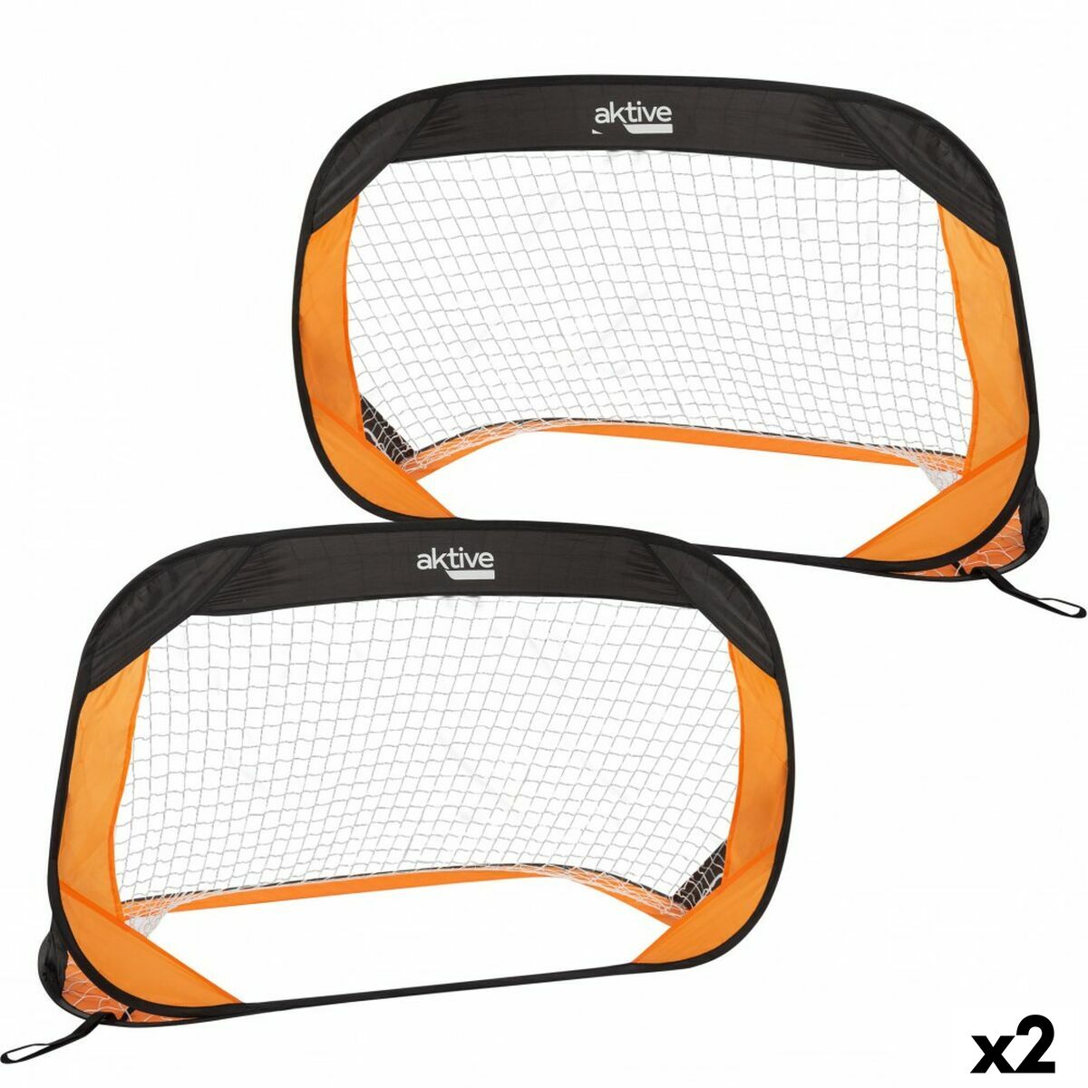 Set van 2 voetbaldoelen Aktive (2 stuks)