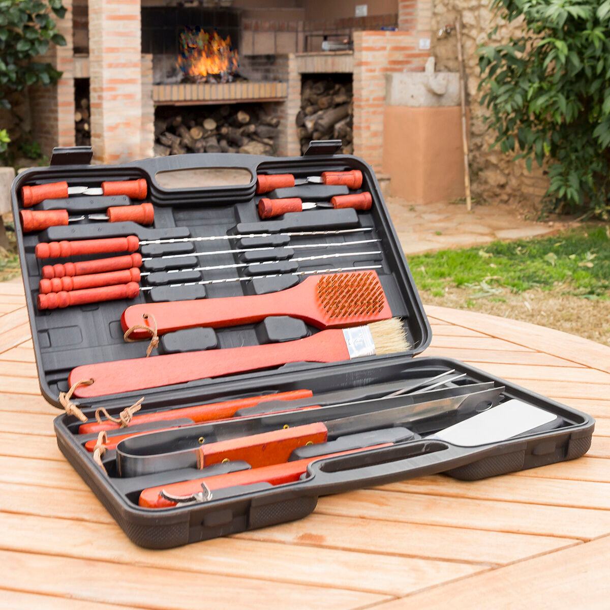 Barbecuekoffer 18 stuks 