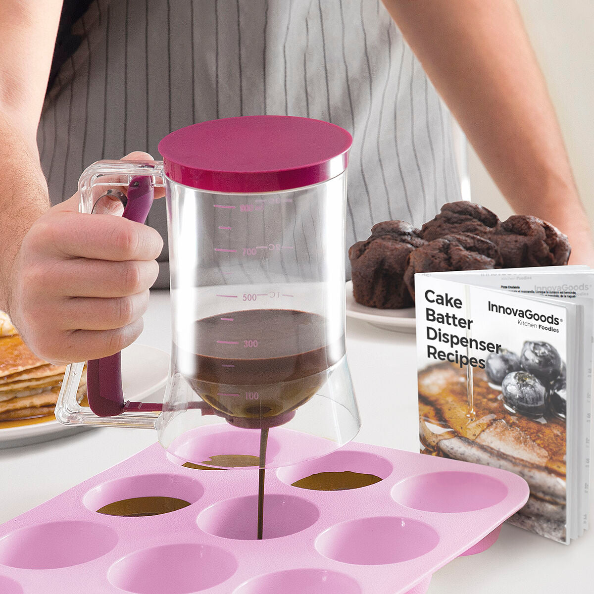 Cakebeslagdispenser met receptendoos