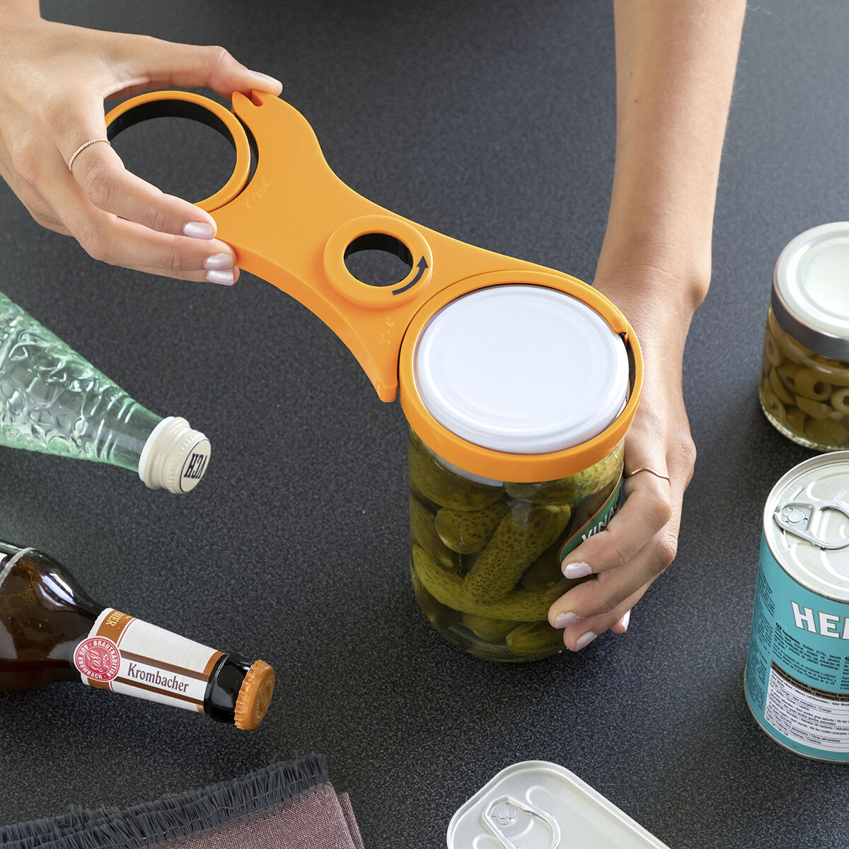 5-in-1 multifunctionele pottenopener
