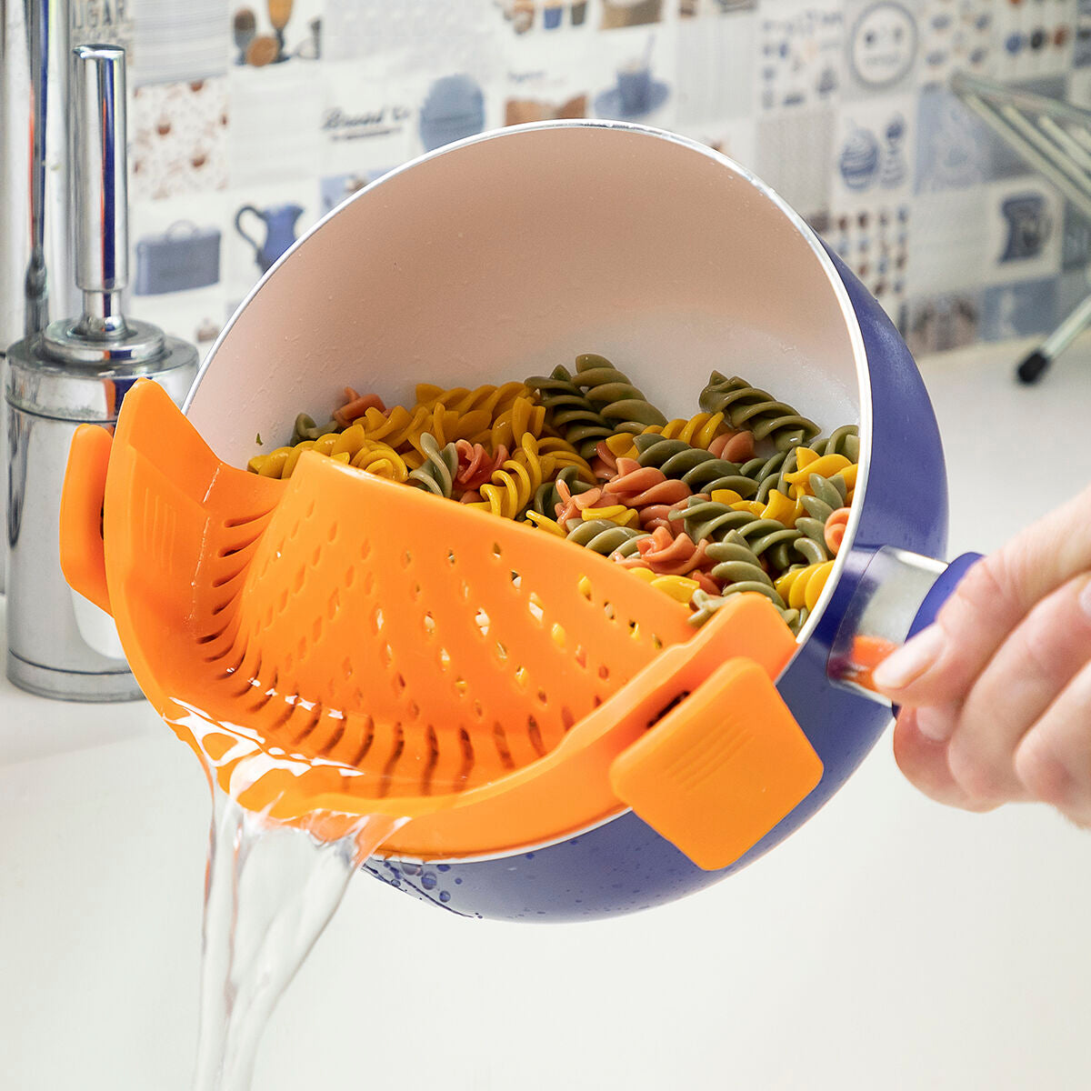 Siliconen zeef pasttrainer