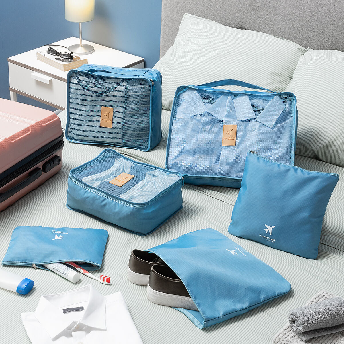 Koffer organizer tassenset 6 stuks 