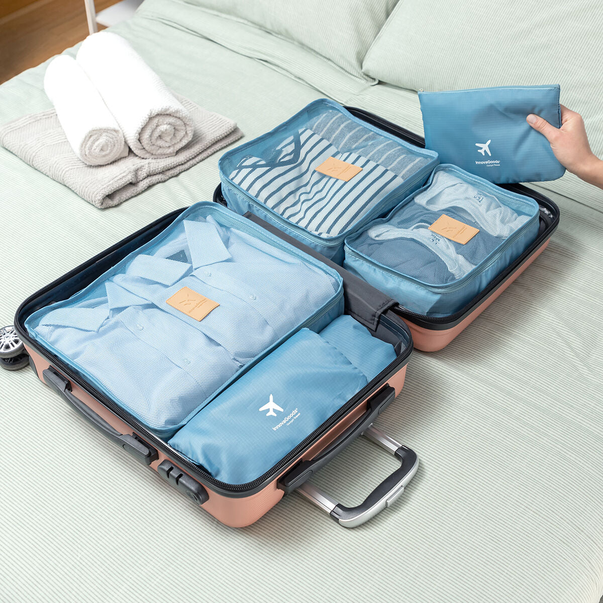 Koffer organizer tassenset 6 stuks 