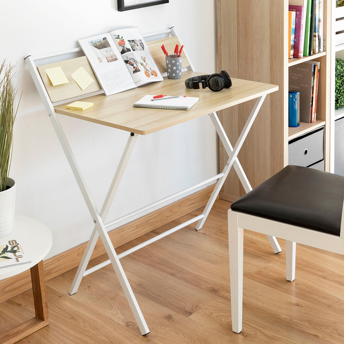 Opvouwbaar bureau met plank