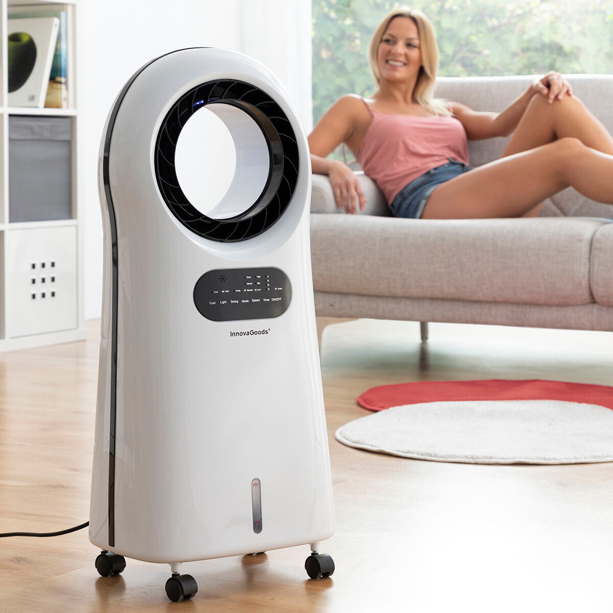 Bladeless, verdampingsairconditioner met LED
