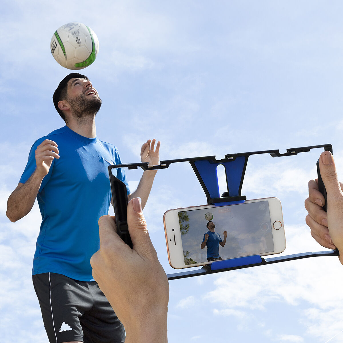 Smartphonehouder met handmatige stabilisator