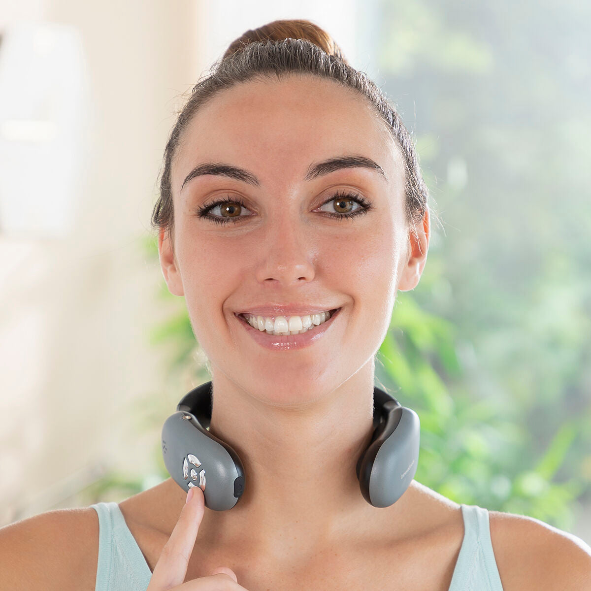 Oplaadbare nekmassager met afstandsbediening Nekival