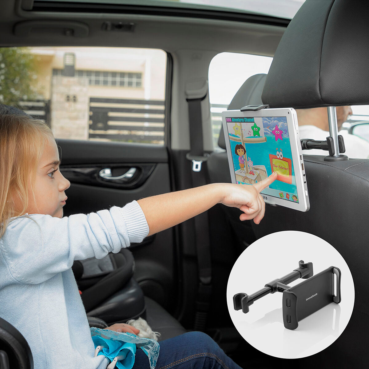 Tablethouder voor auto