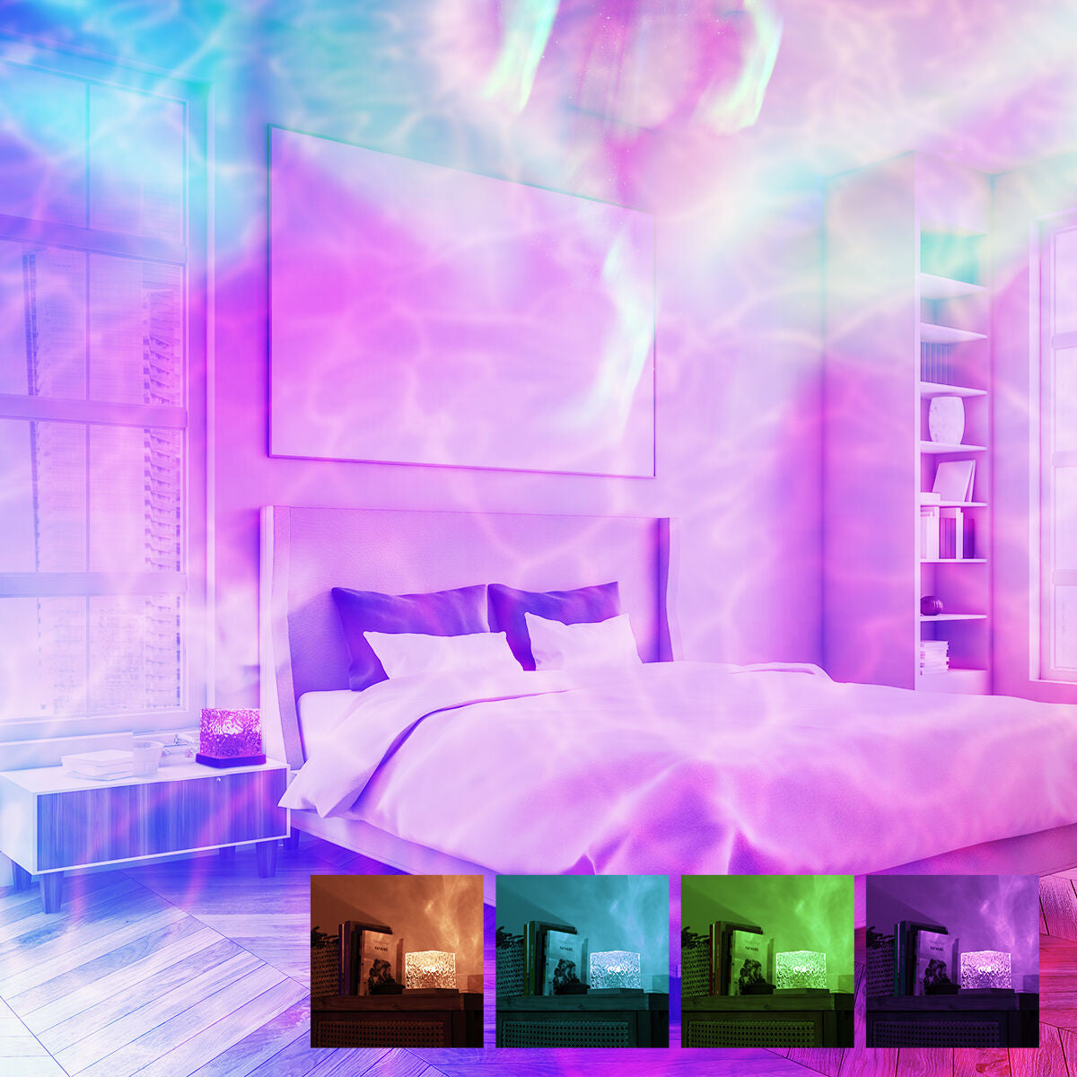 Oplaadbare Northern Lights LED-projector